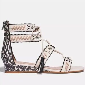 Coach Via Demi Wedge Sandals 
Size 8 NWOT